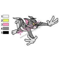 Tom and Jerry Embroidery Design 36